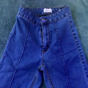 High rise denim jegging